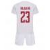 Billige Danmark Pierre-Emile Hojbjerg #23 Børnetøj Udebanetrøje til baby VM 2022 Kortærmet (+ korte bukser)